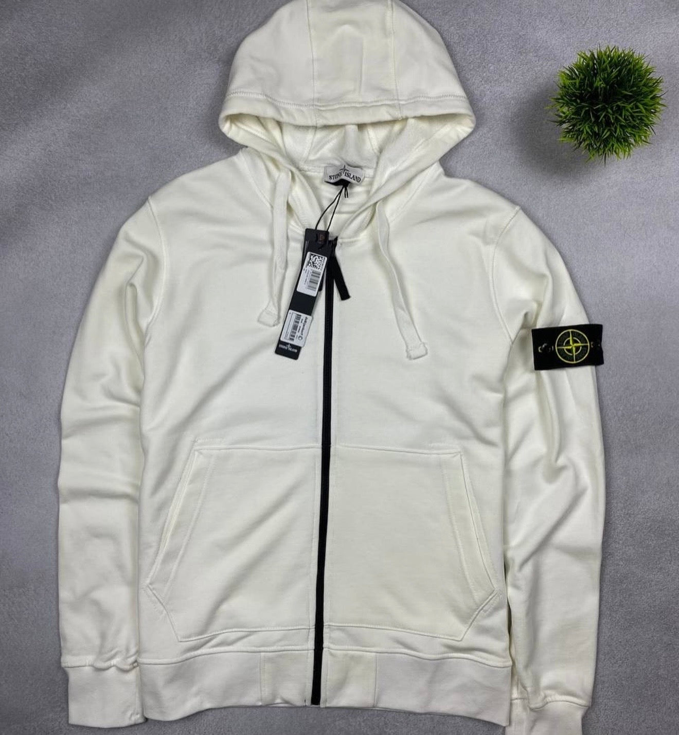 2x1 : Felpa Zip Stone Island Cappuccio