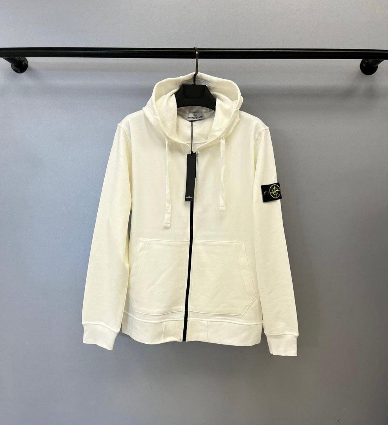 2x1 : Felpa Zip Stone Island Cappuccio